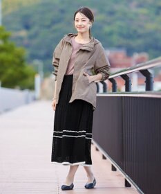 Tiaclasse クロシェ編み配色ニットスカート