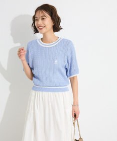 CRAFT STANDARD BOUTIQUE 別注/BHPC 刺繍ケーブル編みニット