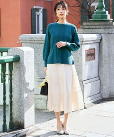 ANY SIS ケーブル ニット プルオーバー