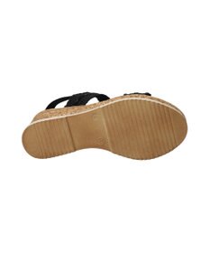 INTER-CHAUSSURES 【ITALIAN SHOEMAKERS】ラインストーンリボン厚底サンダル