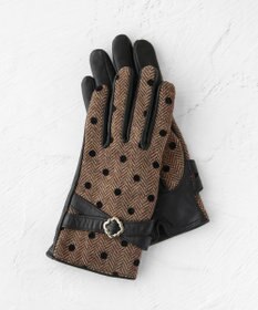 TOCCA TWEED＆DOT GLOVE 手袋 ブラウン系