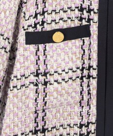 GRACE CONTINENTAL ツイードフーディーコート