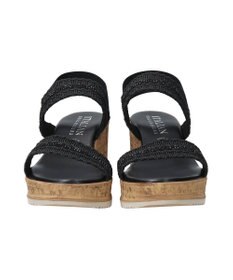 INTER-CHAUSSURES 【ITALIAN SHOEMAKERS】ラインストーンリボン厚底サンダル