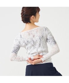 Chacott 【ノーソーイングニット】レーシージップアップニットトップ