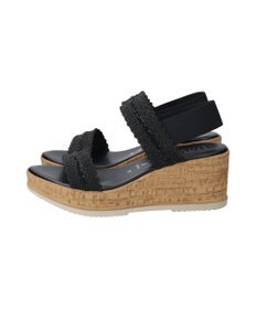 INTER-CHAUSSURES 【ITALIAN SHOEMAKERS】ラインストーンリボン厚底サンダル