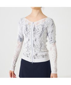 Chacott 【ノーソーイングニット】レーシージップアップニットトップ