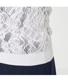 Chacott 【ノーソーイングニット】レーシージップアップニットトップ