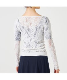 Chacott 【ノーソーイングニット】レーシージップアップニットトップ