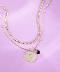 23区 カラーストーン コイン ネックレス