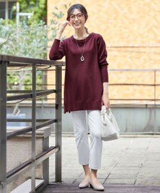 Tiaclasse 【安田美沙子さん着用・選べる2type・洗える】もちニットチュニック