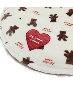 PET PARADISE ペットパラダイス くまちゃん 遠赤外線 ボアマット 丸型 (70cm)