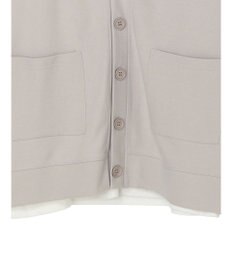 CRAFT STANDARD BOUTIQUE 強撚ポンチカーディガン＋Ｌ／Ｓ　ＴＥＥーＳＥＴ