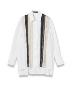 JOSEPH 【洗える】ポプリンカラーブロック　リラックスブラウス