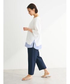 Green Parks 裾ドッキングレイヤー風７分袖プルオーバー