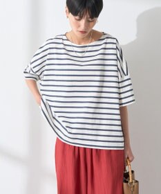 AMERICAN HOLIC バスクボーダー半袖プルオーバー