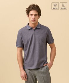 J.PRESS MEN クールビズ対応【接触冷感 / 吸水速乾】【J.PRESS PREMIUM JERSEY】スキッパー ポロシャツ グレー系