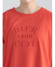 Te chichi 【接触冷感】エンボスロゴフレンチスリーブTシャツ