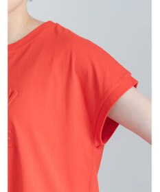 Te chichi 【接触冷感】エンボスロゴフレンチスリーブTシャツ