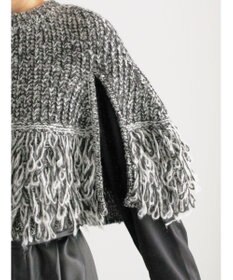 Te chichi ループ編みポンチョ