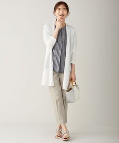 J.PRESS LADIES S 【シワになりにくい】コットンフィッティーシャーク テーパードパンツ