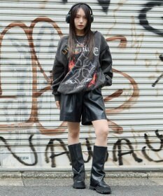 WEGO 【ユニセックス着用ITEM】ヴィンテージグラフィックドッキングプルオーバー