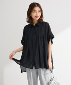 Green Parks タック入りオーバーサイズシャツ