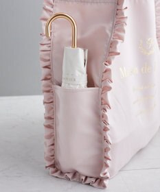 Maison de FLEUR サテンフリルスクエアトートバッグ