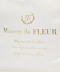 Maison de FLEUR サテンフリルスクエアトートバッグ