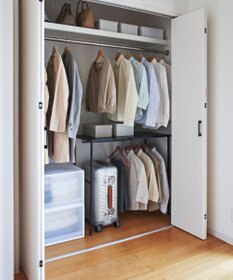 tower 伸縮キャリーケース上ラック タワー ブラック