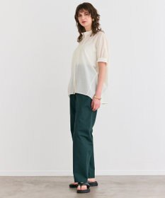 BEIGE， 【洗える】AMARYLLIS / シアーパフオーバーサイズブラウス