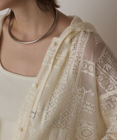 GRACE CONTINENTAL キカレースフード付トップ