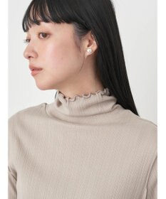 earth music&ecology ランダムリブタートルネックプルオーバー