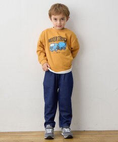 ANY KIDS はたらく車プリント 長袖Tシャツ