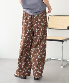 earth music&ecology フラワーリラックスパンツ