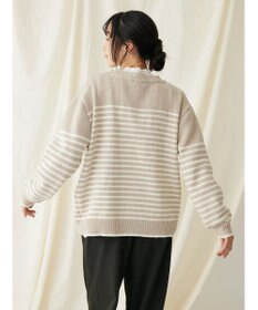 CRAFT STANDARD BOUTIQUE 洗えるモールニットボーダープルオーバー