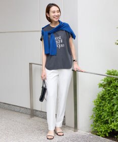 UNFILO BEAUTY FORM ロゴ刺繍フレンチスリーブTシャツ