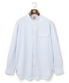 J.PRESS MEN 【KING SIZE】ピンチェックジャージ バンドカラーシャツ