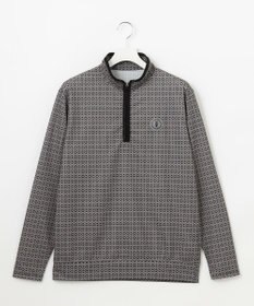 23区GOLF 【MEN】サンベールメッシュ モノグラムハーフジップ