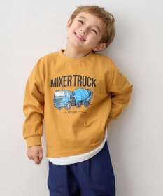 ANY KIDS はたらく車プリント 長袖Tシャツ