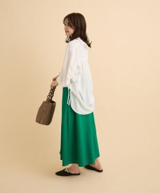 Green Parks 綿混やわらかタッチタックスカート