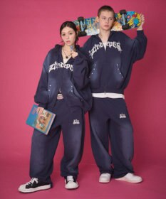 WEGO 【ユニセックス着用ITEM/ウエストゴム】ロゴスウェットパンツ