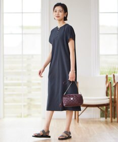 J.PRESS LADIES S 【洗える・イージーケア】ソフトタイプライター フレンチスリーブ ワンピース