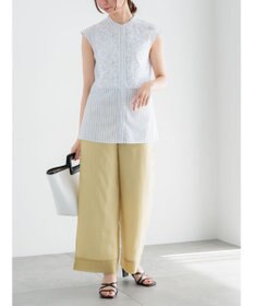 Te chichi リーフレースノースリーブチュニックシャツ