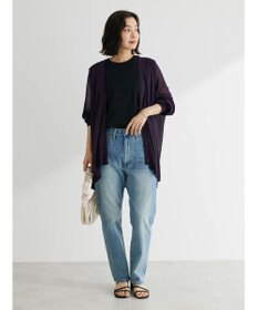 Green Parks 接触冷感シアーニットカーディガン