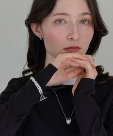 Phoebe レイヤードバロックパールマンテルブレスレット　シルバー