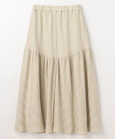 ANY 【ウエストゴム】モールストライプティアードスカート