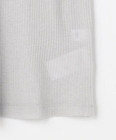 ANY L ウール混リブタートルネックカットソー