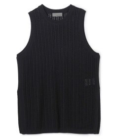 uncrave シースルーケーブルニット ノースリーブトップス