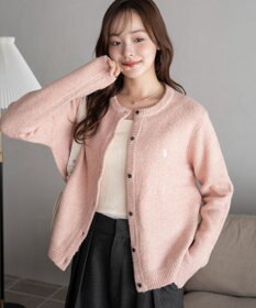 WEGO 【WEB限定/25年秋冬新作】別注USPOLO微起毛カーデ