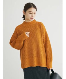 Green Parks ｍｏｋｏモール畦編みモックネックプルオーバー